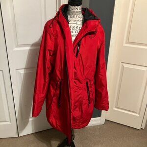 Red Halifax raincoat